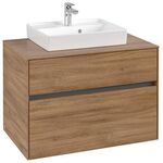 V&B Waschtischunterschrank COLLARO 800x548x500mm WT mttg Kansas Oak