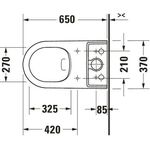 Duravit StdWC Kombi Soleil by Starck rimless 370x650mm weiß