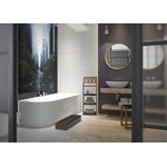 Hoesch Eck-Badewanne iSENSI 1600x750x450mm rechts weiß