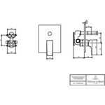 V&B Fertigmontageset ARCHITECTURA SQUARE EH-Wannenb 150x190x54mm chrom