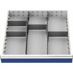 Schubladenunterteilungsmaterial Front-H.150mm 2 Längs-/4 Querteiler