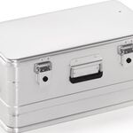 Aluminiumbox L582xB385xH262mm 47l m.Klapphebelverschlüssen m.Bohrungen