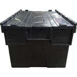 Mehrwegbehälter L600xB400xH400mm schwarz Wände u.BD geschlossen