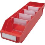 Regalkasten L400xB120xH95mm rot PP