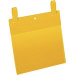 Dokumententasche B210xH148mm DIN A5 quer m.2 Laschen gelb 50 DURABLE
