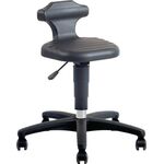 Drehhocker Flex Rl.Integralschaum schwarz Sitz-H.450-650mm m.Rückenstütze BIMOS