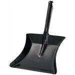 Kehrschaufel m.Düllgriff MET schwarz lack.Bl.L230xB260mm