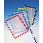 Sichttafel PVC m.Drahtrahmen ku.-ummantelt grün DIN A4 reflexionsfrei 10St./Btl.