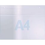 Wandprospekthalter DIN A4 quer Acryl transp.