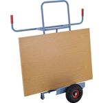 Plattenkarre Trgf.350kg H.1440mm Aufl.-L500xB200mm Bereifung Luft taubenblau