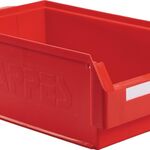 Sichtlagerkasten L500xB300xH200mm PE rot KAPPES