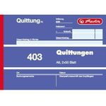 Herlitz Quittungsblock 403 886614 A6 quer Blaupapier 2x50Blatt