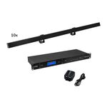 EUROLITE Set 10x LED PR-100/32 Pixel DMX Rail sw + DMX Software