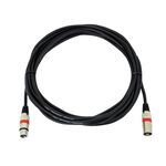 OMNITRONIC XLR Kabel 3pol 7,5m sw/rt