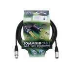 SOMMER CABLE XLR Kabel 3pol 6m sw Neutrik
