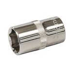 Silverline - Sechskant-Steckschlüsseleinsatz, metrisch, 1/2-Zoll-Antrieb
