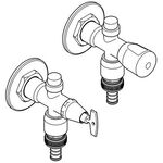 Grohe Außenwandventil EUROTEC 1/2Zoll chr m Sicherungseinrichtung Typ HD