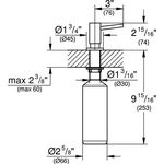 Grohe Spülmittelspender COSMOPOLITAN f Flüssigseifen su-st