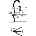 Grohe Einhand-Spültischbatterie K7 1/2Zoll Profibrause su-st