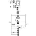 Grohe Umrüsteinheit TECTRON 1/2" 6 V Batt chr
