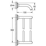 Grohe Badetuchh. ESSENTIALS AUTHENTIC doppel 626mm chr