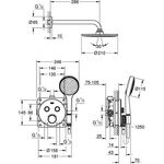 Grohe Duschsystem GROHTHERM SMARTCONTROL m UP-Thermostat Kopfbrause rd chr