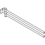 GROHE Handtuchhalter Essentials Cube 439mm 2-armig schwb su-st
