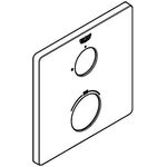 Grohe Rosette eckig f THM-FMS chr