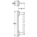 GROHE Badetuchhalter Allure Brilliant 650mm chrom