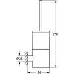 GROHE Toilettenbürstengarnitur Atrio chrom