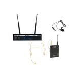 RELACART Set UR-222S Bodypack mit HM-600S Headset und Lavalier