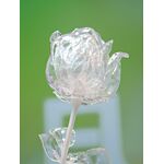EUROPALMS Kristallrose, Kunstblume, transparent, 81cm 12x
