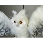 EUROPALMS Halloween Schnee-Eule, animiert, 80cm