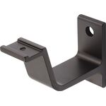 Handlaufträger 3551 Alu.schwarz ku.-besch.ger.Auflage HERMETA