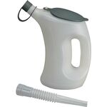 Messbecher 3l m.Schutzdeckel/Schutzkappe/Flexauslauf HDPE PRESSOL, 1 Stück