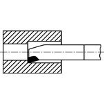 Inneneckdrehmeißel DIN 4974ISO9 10x10mm HM P25/30 re. Wilke, 5 Stück