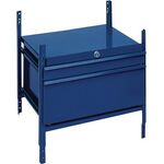 Schubladenelement LOGS 100 H520xB540xT390mm 2 Schubl.abschl.blau RAL 5022 LOGS