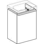 Geberit HWB-Unterschrank SMYLE Square 442x617x356mm TA re La sandgrau hgl