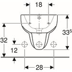 Geberit Wandbidet SMYLE mit Überlauf weiß KT