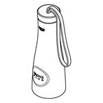 Grohe Trinkflasche BLUE Edelstahl 450ml wa sun gebü