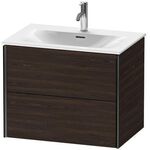 Duravit Waschtischunterbau XVIU 710x557x480mm 2 Sk Prof. sw ma we s-matt