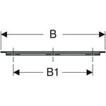 Geberit Möbelgriff iCon 447x19x33mm schwarz matt