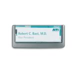 Tür-/Infoschild B149xH52,5mm Sichtfenster Acrylglas Rücken ABS graphit DURABLE