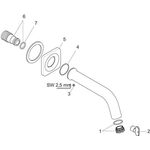 Wanneneinlauf AXOR CITTERIO M DN 20 Ausladung 182mm chrom