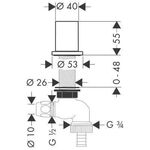 HG Küchen-Geräteabstellventil DN 15 chrom