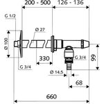 Schell Außenwandarmatur POLAR II Set frsi Installationsbausatz m Rohrbel. mch