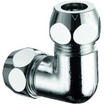 Schell Winkel-Doppelverschraubung m 2 Quetsch-vers chrom 1/2Zollx12mm - VPE: 20