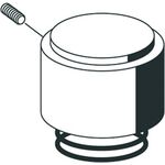 Schell Betätigungshaube mit Druckfeder chrom
