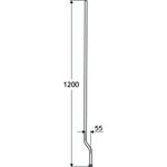 Schell Vorwand-Rohrset VITUS chrom 1212mm lang