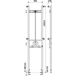 Schell Dusche-Montagemodul MONTUS BH 223,3cm für Duschen mit Duschkopf